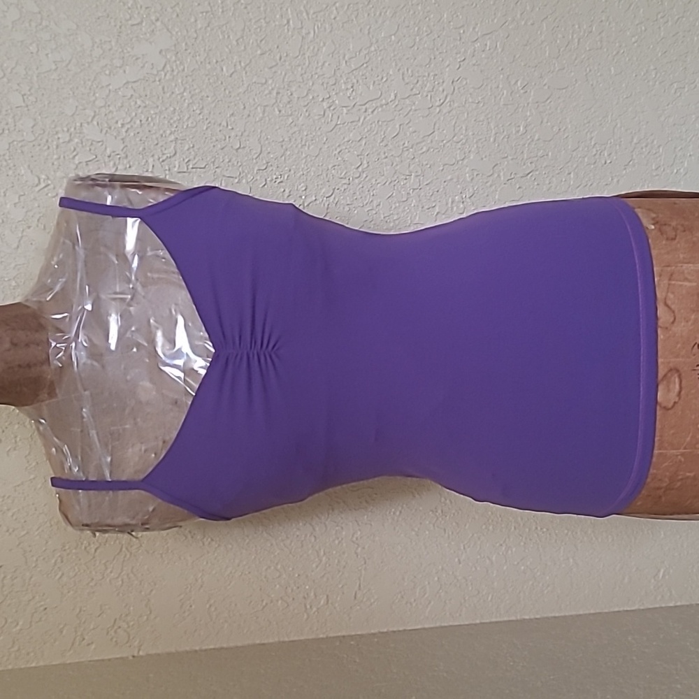 Lululemon Purple Ruched Front Tank With Built in Bra Size 6